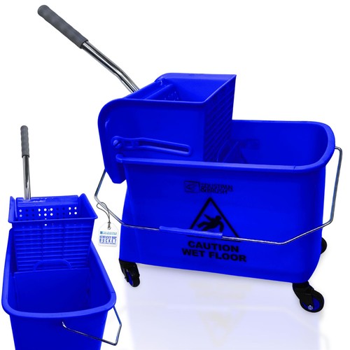 Mop bucket with - bucket, wringer