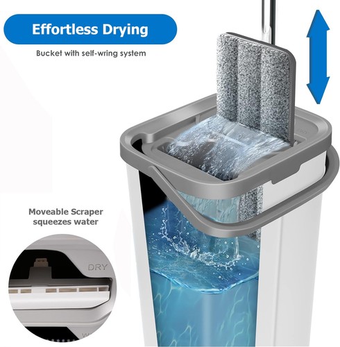 Mop and bucket set microfibre - mop,