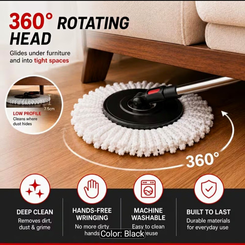 Spin mop 360 rotating - 360°,