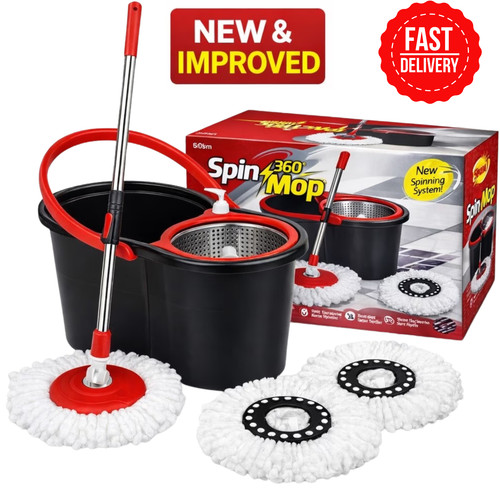 360 spin mop - mop, bucket