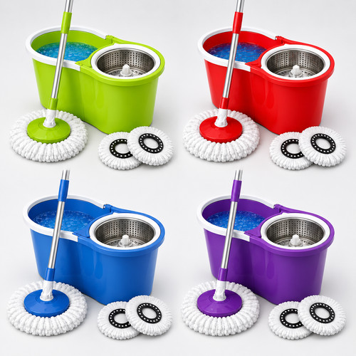 360 spin mop bucket set - mop,