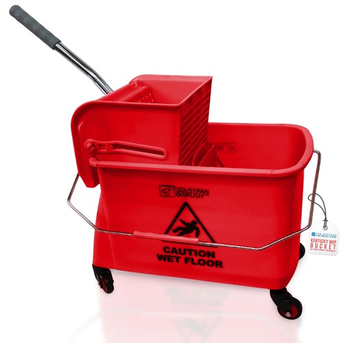 Mop bucket with wringer - with, heavy