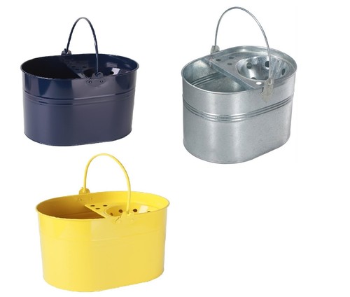 Mop bucket galvanised metal - mop,
